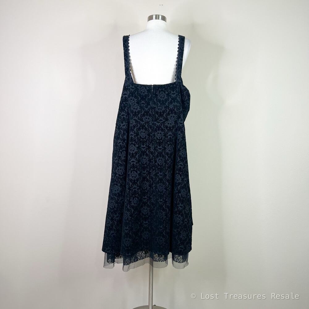 Torrid | Disney Nightmare Before Christmas Jack Skellington Midi Dress Plus Size - Picture 6 of 9